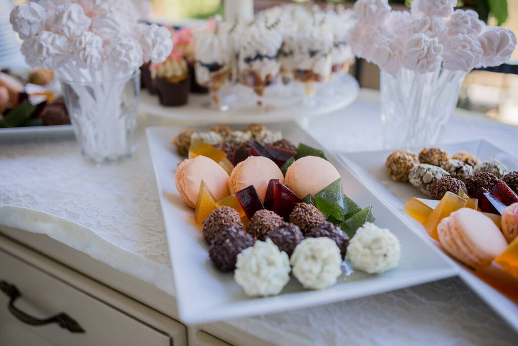 candy bar in a wedding